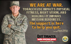 military anti-smoking ad